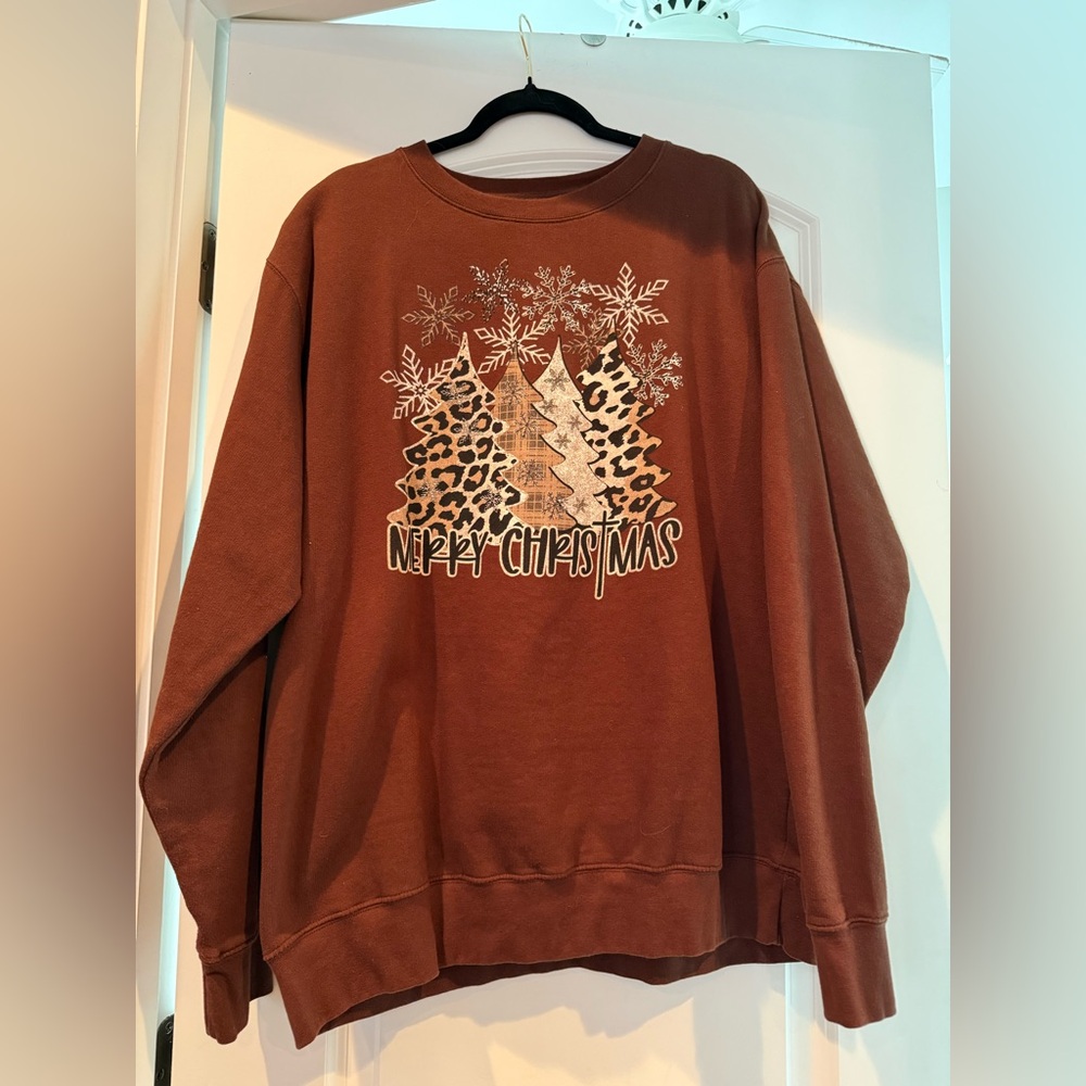 Love in Faith Brown Sweatshirt